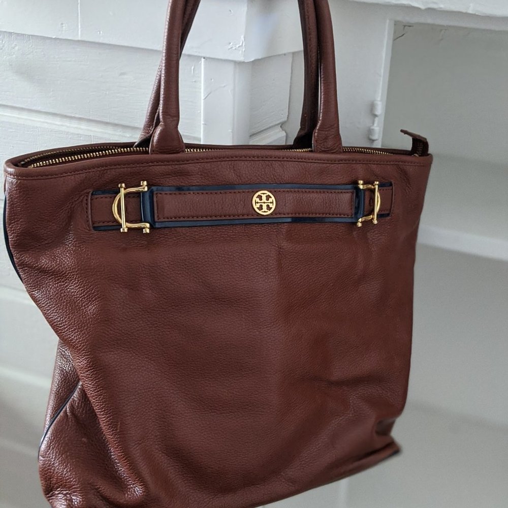 Tory Burch Tote Brown Leather